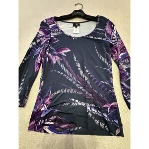 Just Cavalli Women's Long Sleeve Scoop Neck Top Size S